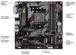   GIGABYTE  B550M DS3H V1.7 Socket AM4