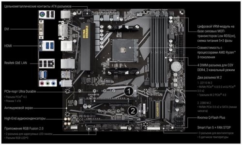   GIGABYTE  B550M DS3H V1.7 Socket AM4
