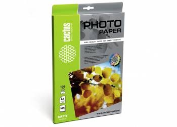 Фотобумага Cactus CS-MA4100100 A4/100г/м2/100л. матовая для струйной печати