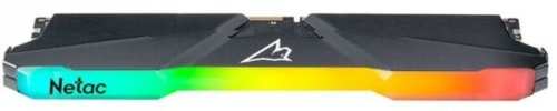   DDR 4 DIMM 8Gb PC25600, 3200Mhz, Netac Shadow NTSRD4P32SP-08E, RGB, C16 Grey,  
