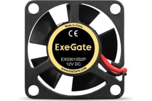  12B DC ExeGate EX03010S2P (30x30x10 , Sleeve bearing ( ), 2pin, 1000