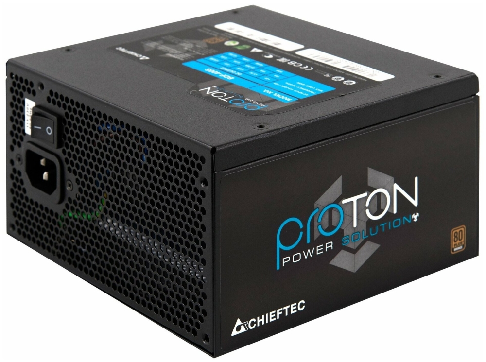   Chieftec Proton BDF-600S-Bulk (ATX 2.3, 600W, 80 PLUS BRONZE, Active PFC, 120mm fan) OE