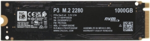  Crucial SSD P3, 1000GB, M.2(22x80mm), NVMe, PCIe 3.0 x4, QLC, R/W 3500/3000MB/s, IOPs .