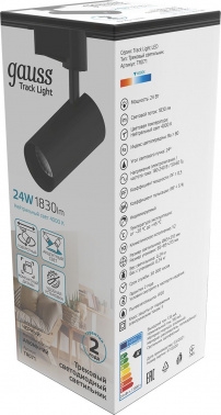  GAUSS   24W 1830lm 4000K 180-240V IP20 65*210  LED 1/40 TR071