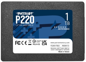  SSD Patriot P220 1TB, SATA 2.5, P220S1TB25, 550/500, RET