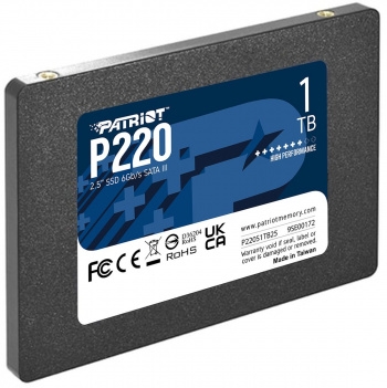  SSD Patriot P220 1TB, SATA 2.5, P220S1TB25, 550/500, RET