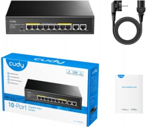  Cudy GS1010PE (L2) 10x1/ 8PoE+ 120W 