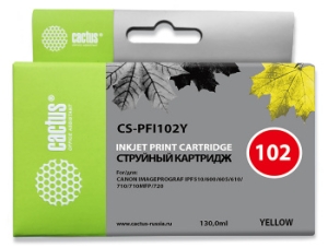   Cactus CS-PFI102Y  (130)  Canon IP iPF500/iPF600/iPF700/MFP M40/iPF765/