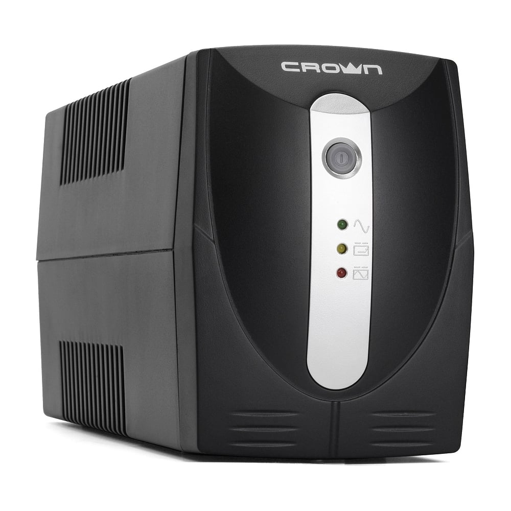 Источник бесперебойного питания Crown CMU-650X (600ВА/300 Вт; Off-Line; 1хEuro+1хIEC-320 резервным п