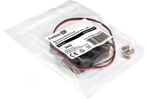  12 DC ExeGate EX04010B2P (40x40x10 , 2-Ball ( ), 2pin, 5500RPM, 
