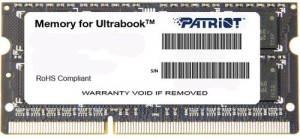   Patriot PSD34G1600L81S DDR3-1600 4Gb SODIMM