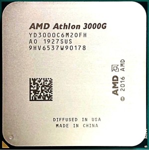  AMD Athlon 3000G Socket AM4 Oem (YD3000C6M2OFH)